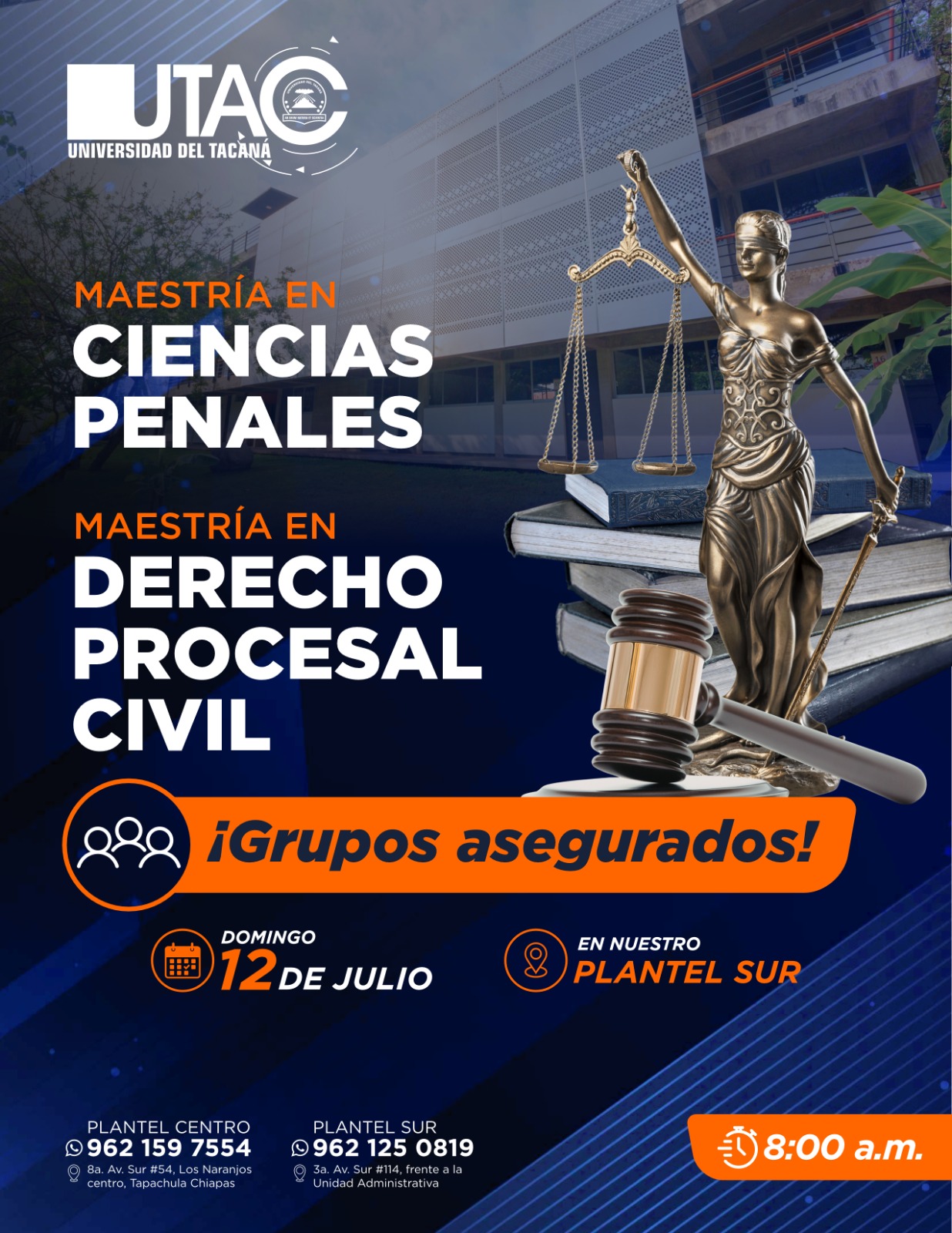 Promocional maestrias derecho UTAC